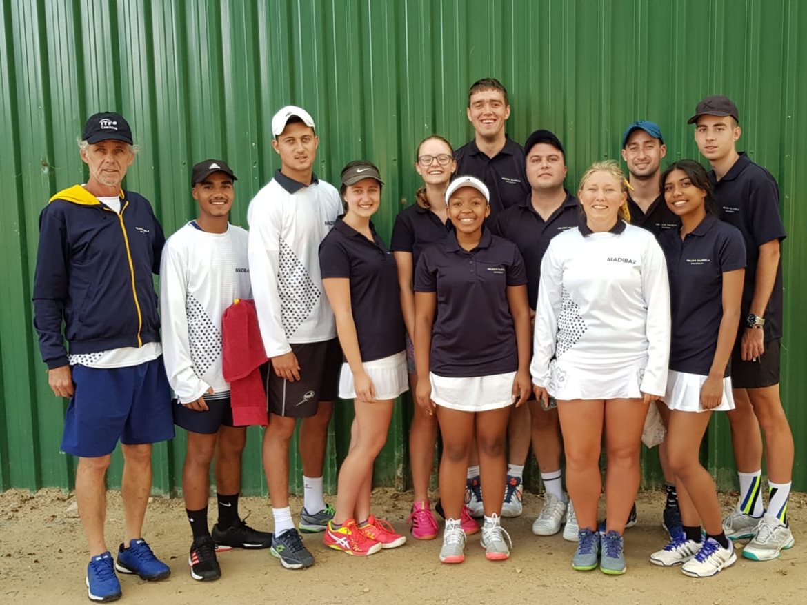 The NMU USSA Tennis team competing in Stellenbosch 2019